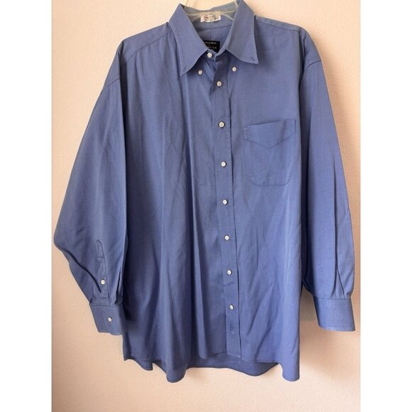 Vintage Gitman Bros Shirt Men’s 33 Blue Oxford Button Down Collar Cotton TTX PP - Picture 1 of 13